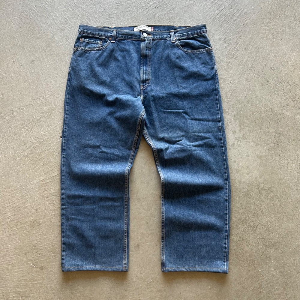 Vintage Levis 505 Jeans Size 44x30 Blue Medium‎ Wash Denim Regular Straight Leg
